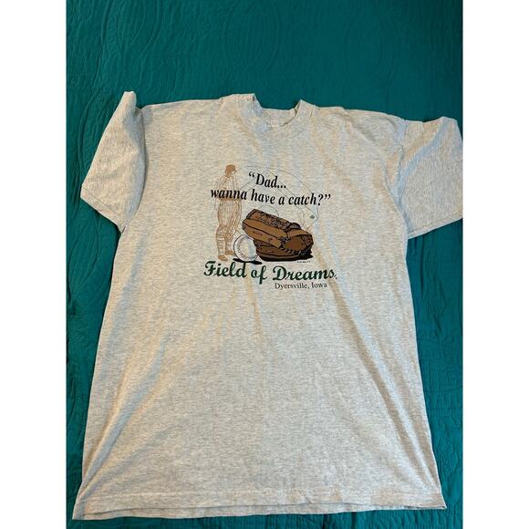 Vintage Field of Dreams T-Shirt Men's Size XL Unisex Dyersville, Iowa Gray SS - Picture 1 of 4